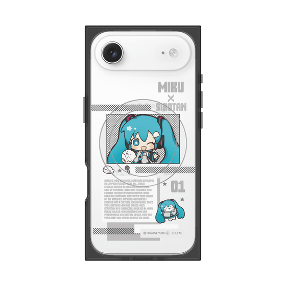 プレミアムスクエアケース with MagSafe［ しろたん×初音ミク - 初音ミク - インフォグラフィック ］
