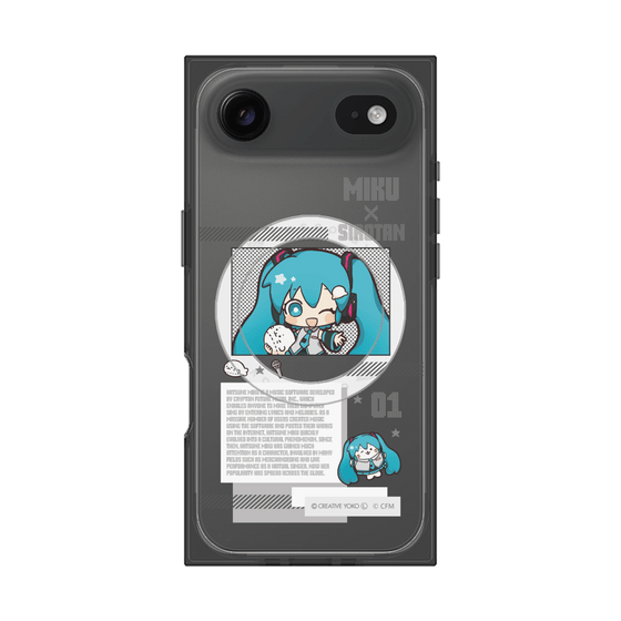 プレミアムスクエアケース with MagSafe［ しろたん×初音ミク - 初音ミク - インフォグラフィック ］