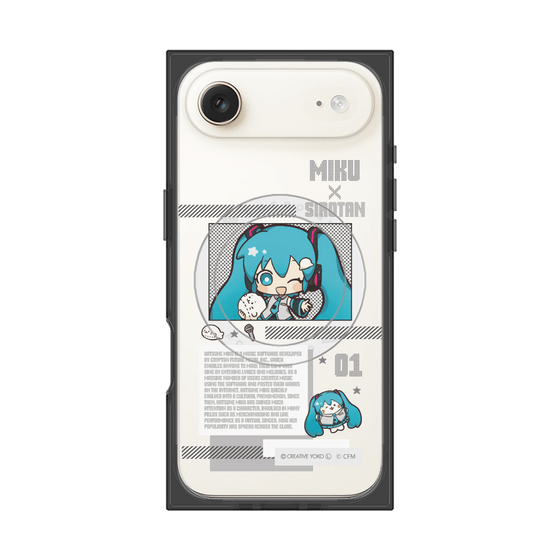 プレミアムスクエアケース with MagSafe［ しろたん×初音ミク - 初音ミク - インフォグラフィック ］