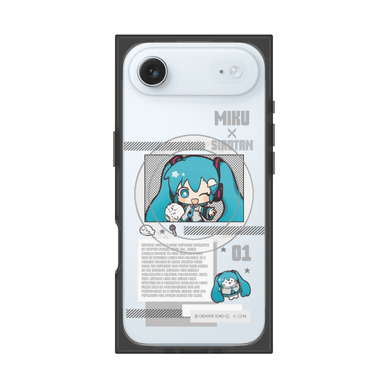 プレミアムスクエアケース with MagSafe［ しろたん×初音ミク - 初音ミク - インフォグラフィック ］