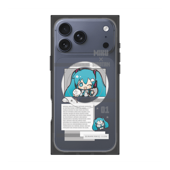 プレミアムスクエアケース with MagSafe［ しろたん×初音ミク - 初音ミク - インフォグラフィック ］