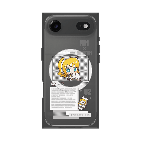 プレミアムスクエアケース with MagSafe［ しろたん×初音ミク - 鏡音リン - インフォグラフィック ］
