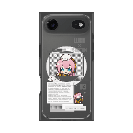 プレミアムスクエアケース with MagSafe［ しろたん×初音ミク - 巡音ルカ - インフォグラフィック ］