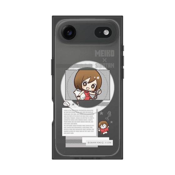 プレミアムスクエアケース with MagSafe［ しろたん×初音ミク - MEIKO - インフォグラフィック ］