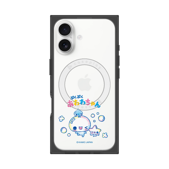 プレミアムスクエアケース with MagSafe［ ぷくぷくあわわちゃん - 仲良し ］