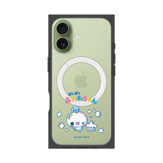 プレミアムスクエアケース with MagSafe［ ぷくぷくあわわちゃん - 仲良し ］