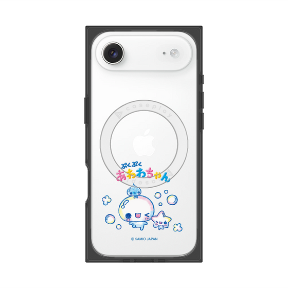 プレミアムスクエアケース with MagSafe［ ぷくぷくあわわちゃん - 仲良し ］