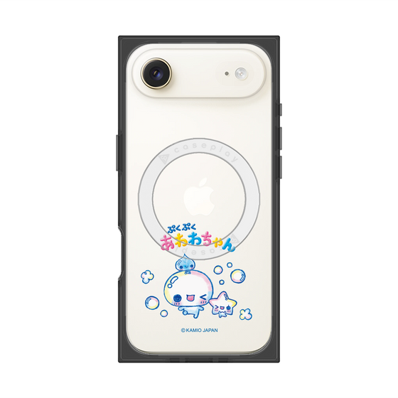 プレミアムスクエアケース with MagSafe［ ぷくぷくあわわちゃん - 仲良し ］