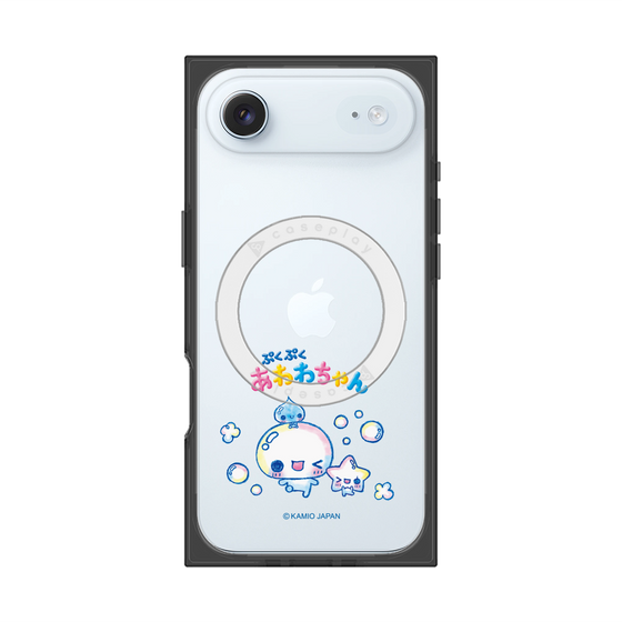 プレミアムスクエアケース with MagSafe［ ぷくぷくあわわちゃん - 仲良し ］