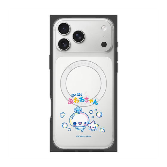 プレミアムスクエアケース with MagSafe［ ぷくぷくあわわちゃん - 仲良し ］