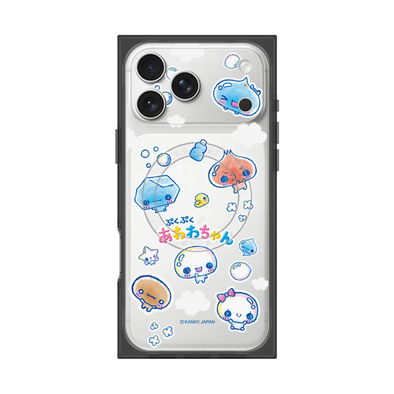 プレミアムスクエアケース with MagSafe［ ぷくぷくあわわちゃん - ステッカー ］