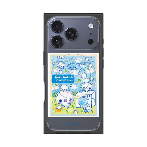 プレミアムスクエアケース with MagSafe［ ぷくぷくあわわちゃん - ランドリー ］
