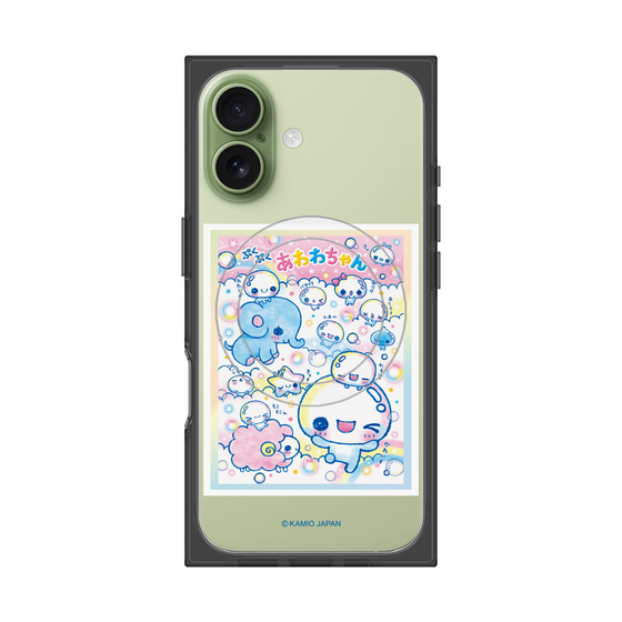 プレミアムスクエアケース with MagSafe［ ぷくぷくあわわちゃん - お友達 ］