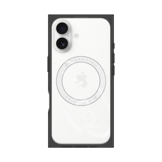 プレミアムスクエアケース with MagSafe［ LATENCY - Circle logo - Clear ］