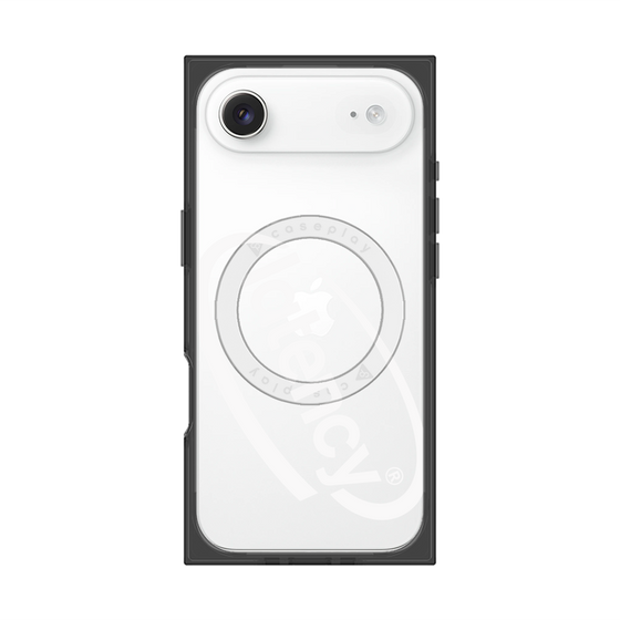 プレミアムスクエアケース with MagSafe［ LATENCY - Circle logo - Clear ］