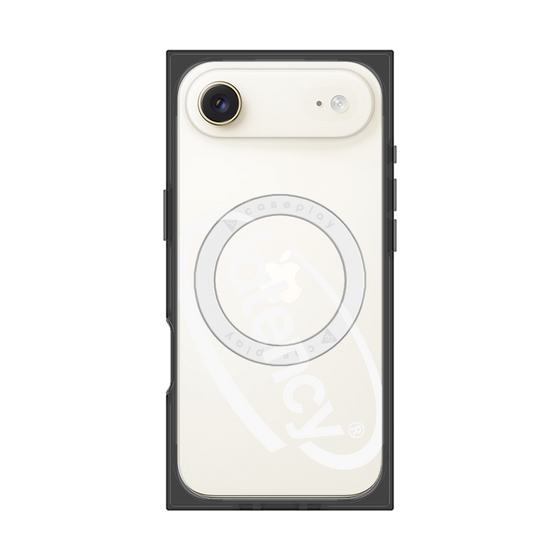プレミアムスクエアケース with MagSafe［ LATENCY - Circle logo - Clear ］