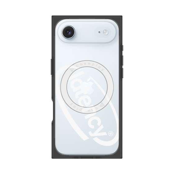 プレミアムスクエアケース with MagSafe［ LATENCY - Circle logo - Clear ］