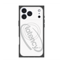 プレミアムスクエアケース with MagSafe［ LATENCY - Circle logo - White ］