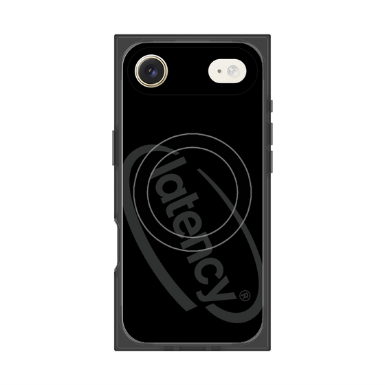 プレミアムスクエアケース with MagSafe［ LATENCY - Circle logo - Black ］