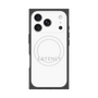 プレミアムスクエアケース with MagSafe［ LATENCY - Logotype - White ］