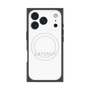 プレミアムスクエアケース with MagSafe［ LATENCY - Logotype - White ］