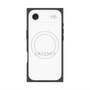 プレミアムスクエアケース with MagSafe［ LATENCY - Logotype - White ］