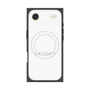 プレミアムスクエアケース with MagSafe［ LATENCY - Logotype - White ］