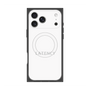 プレミアムスクエアケース with MagSafe［ LATENCY - Logotype - White ］