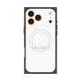 プレミアムスクエアケース with MagSafe［ LATENCY - Logotype - White ］