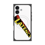 プレミアムスクエアケース with MagSafe［ LATENCY - Rock logo - White ］