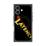 プレミアムスクエアケース with MagSafe［ LATENCY - Rock logo - Black ］
