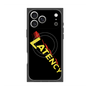 プレミアムスクエアケース with MagSafe［ LATENCY - Rock logo - Black ］