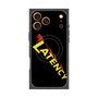 プレミアムスクエアケース with MagSafe［ LATENCY - Rock logo - Black ］