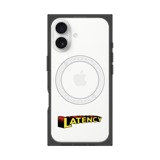 プレミアムスクエアケース with MagSafe［ LATENCY - Rock logo ］