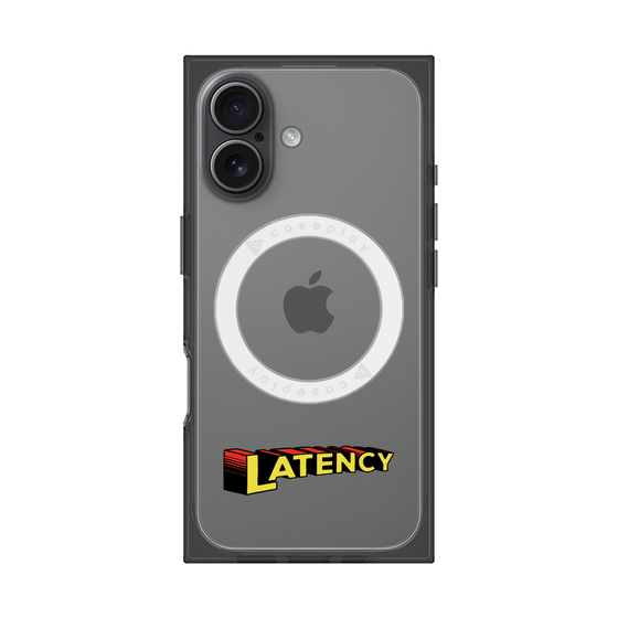 プレミアムスクエアケース with MagSafe［ LATENCY - Rock logo ］
