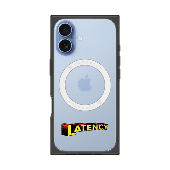 プレミアムスクエアケース with MagSafe［ LATENCY - Rock logo ］