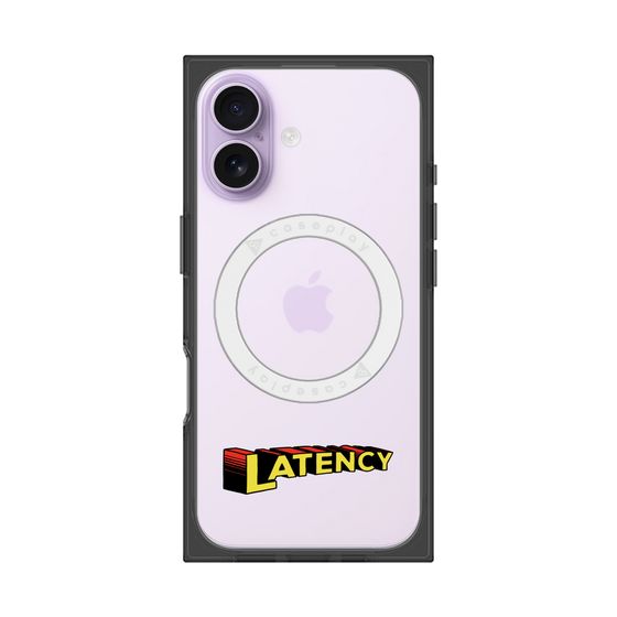 プレミアムスクエアケース with MagSafe［ LATENCY - Rock logo ］