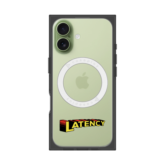 プレミアムスクエアケース with MagSafe［ LATENCY - Rock logo ］