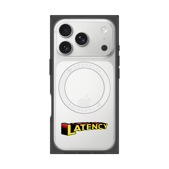 プレミアムスクエアケース with MagSafe［ LATENCY - Rock logo ］