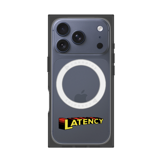 プレミアムスクエアケース with MagSafe［ LATENCY - Rock logo ］