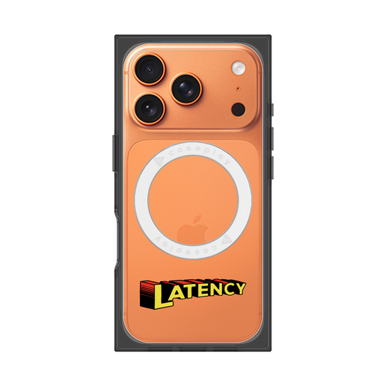 プレミアムスクエアケース with MagSafe［ LATENCY - Rock logo ］