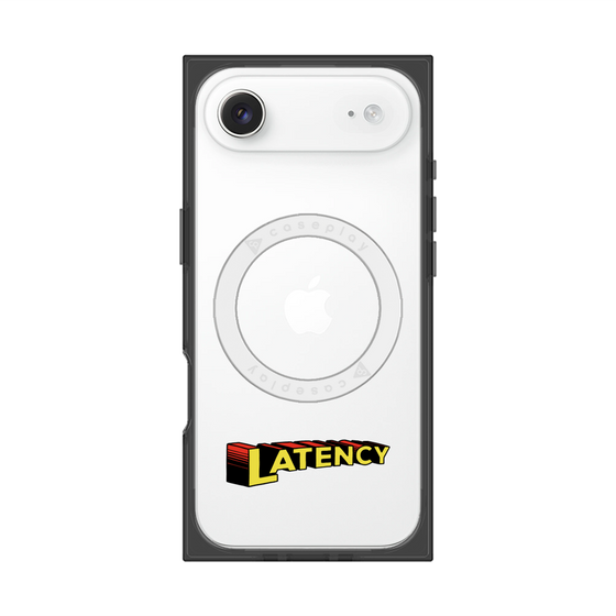 プレミアムスクエアケース with MagSafe［ LATENCY - Rock logo ］