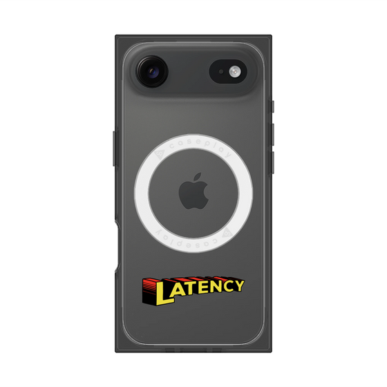 プレミアムスクエアケース with MagSafe［ LATENCY - Rock logo ］