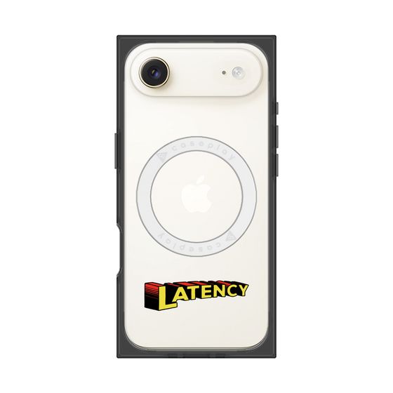 プレミアムスクエアケース with MagSafe［ LATENCY - Rock logo ］
