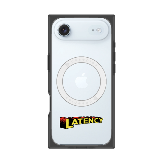 プレミアムスクエアケース with MagSafe［ LATENCY - Rock logo ］