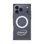プレミアムスクエアケース with MagSafe［ LATENCY - Circle logo - Gray ］
