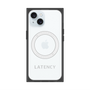 プレミアムスクエアケース with MagSafe［ LATENCY - Logotype - Gray ］