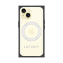 プレミアムスクエアケース with MagSafe［ LATENCY - Logotype - Gray ］