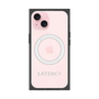 プレミアムスクエアケース with MagSafe［ LATENCY - Logotype - Gray ］