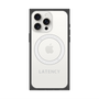 プレミアムスクエアケース with MagSafe［ LATENCY - Logotype - Gray ］